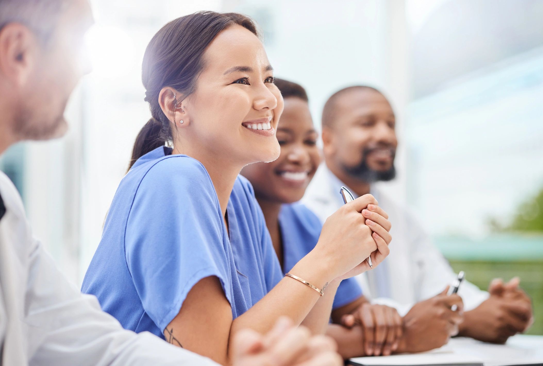 pharmaceutical company team professional